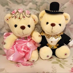 SOLD 👰🏻🤵🏻 cute wedding couple bears 🐻🐻
